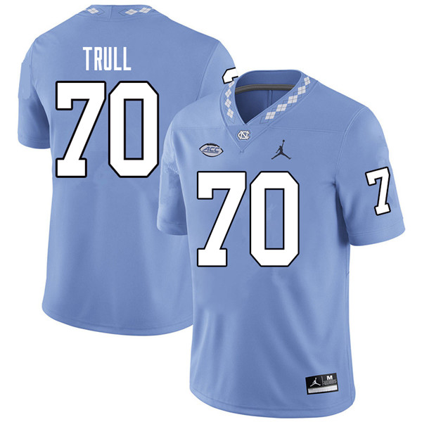 Jordan Brand Men #70 Jonathan Trull North Carolina Tar Heels College Football Jerseys Sale-Carolina